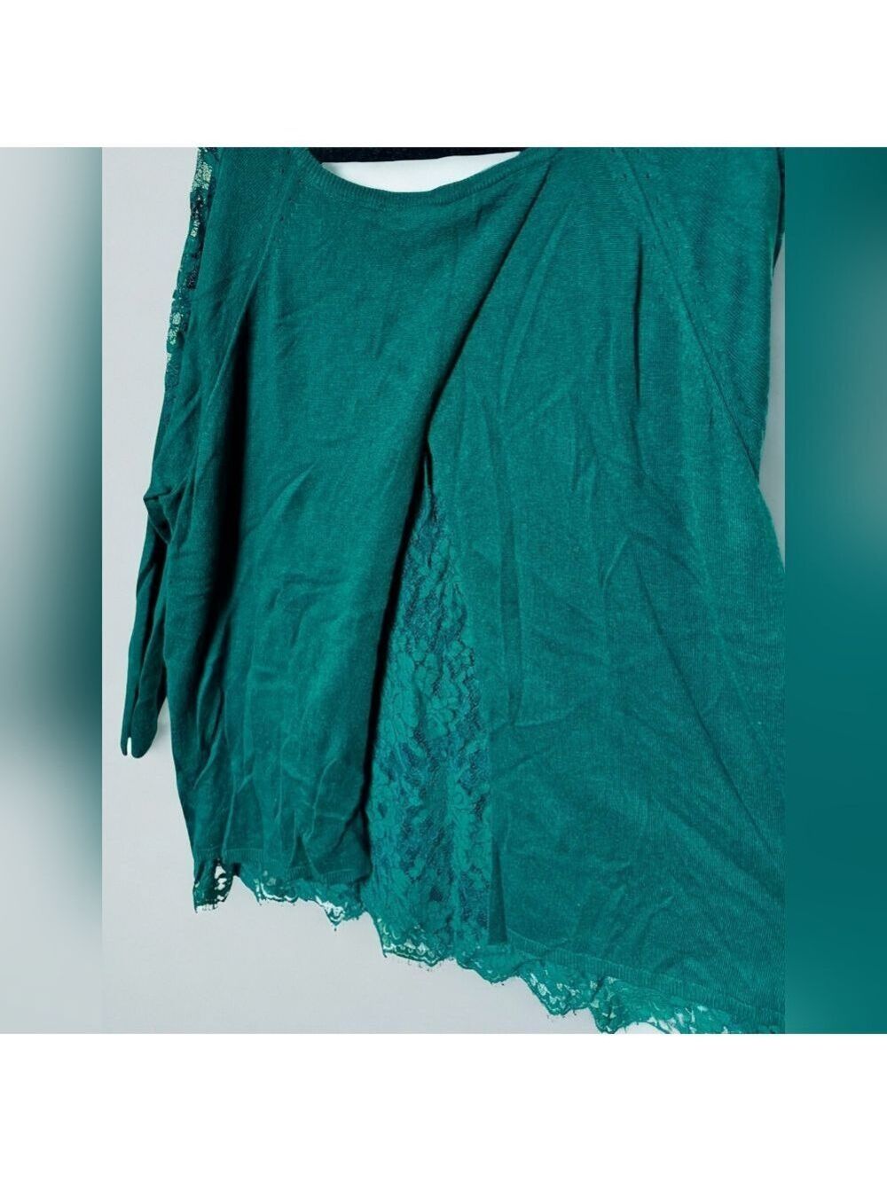Torrid Green Lace Back Sweater Size 3X - Picture 5 of 5